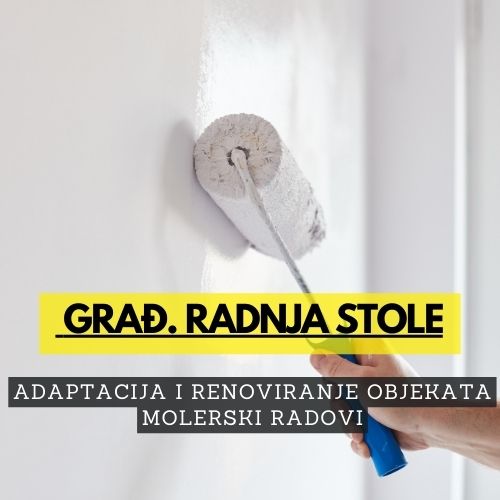 Naša firma se bavi adaptacijom i renoviranjem objekata koji obuhvataju sve radove postavljanje podnih obloga, stolariju, molerske radove, elektroinstalacije, vodovoinstalaterske radove.