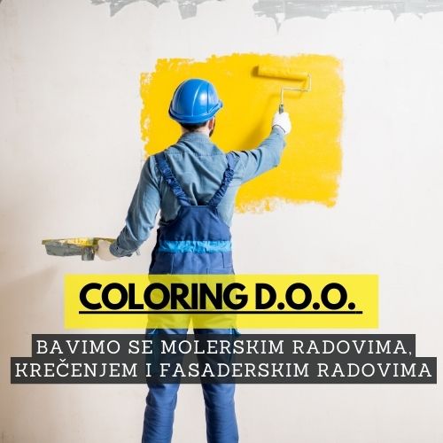 Osnovna delatnost kompanije su radovi u vidu krečenja enterijera, odnosno molersko-farbarskih te fasaderskih radova kao deo završne faze u građevinarstvu.

TEL: +381 63 221 821